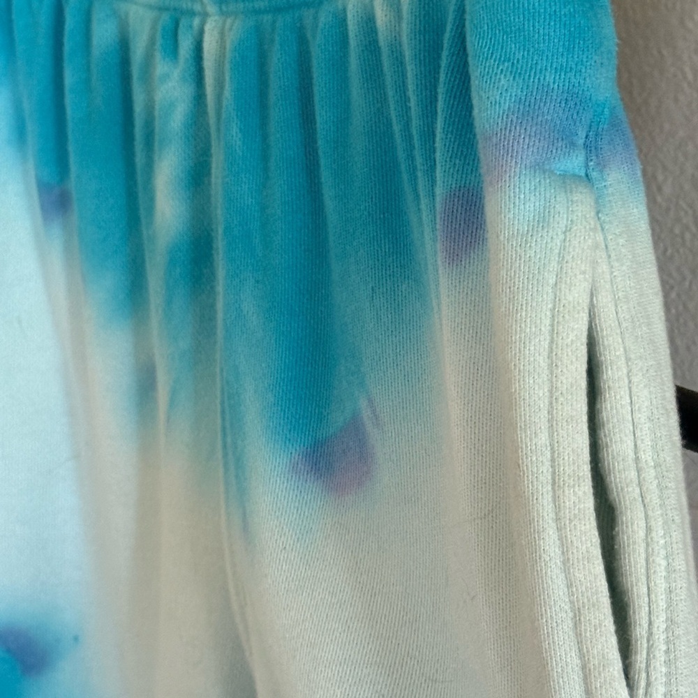Spiritual Gangster Rainbow Perfect Sweats Joggers Blue/White Tie-Dye. Small. - Picture 12 of 13
